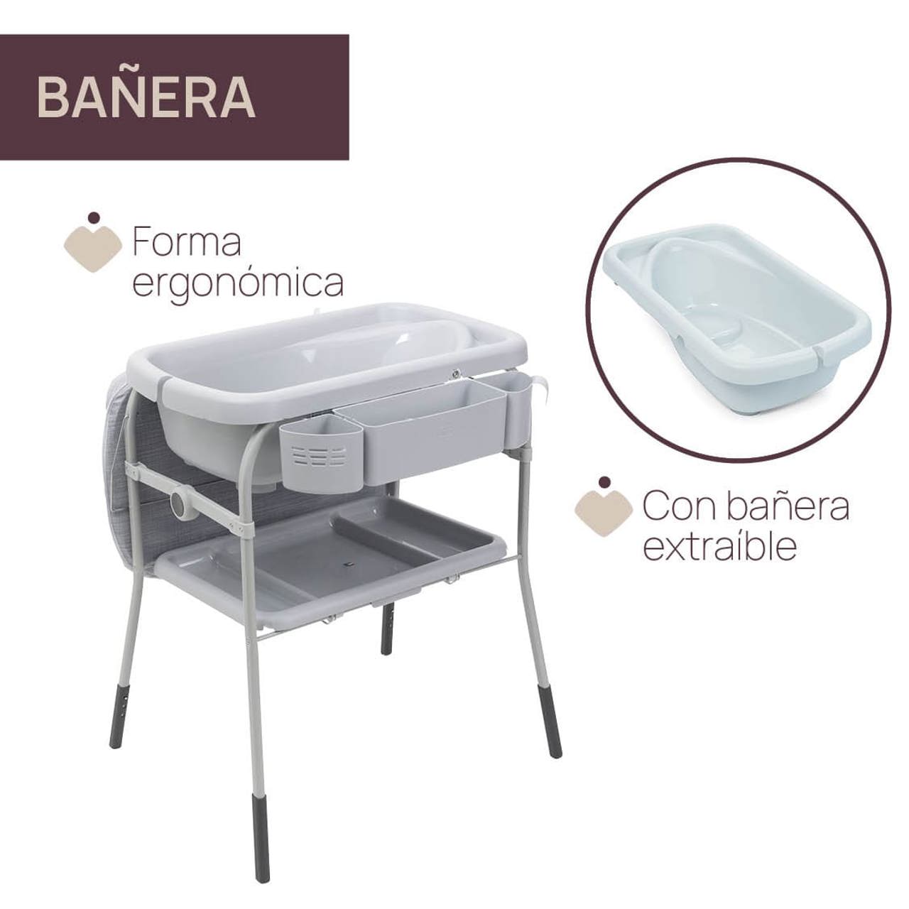 Bañera plegable con cambiador Cuddle&Bubble Chicco - Imagen 3