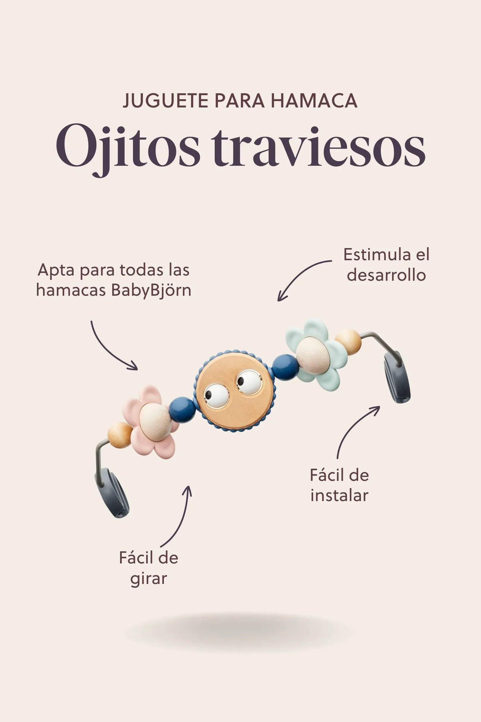 Juguete para hamaca Ojitos Traviesos Babyjörn - Imagen 4
