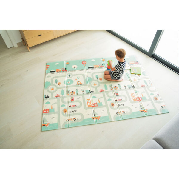 Alfombra de juego acolchada plegable y reversible Olmitos