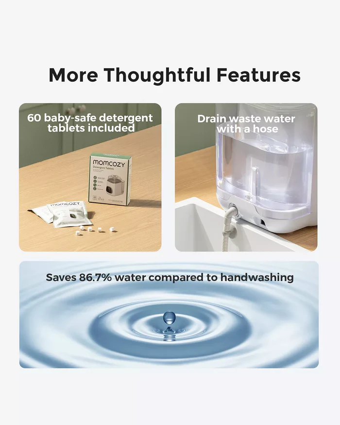 Lavavajillas de biberones Momcozy KleanPal PRO - Imagen 8