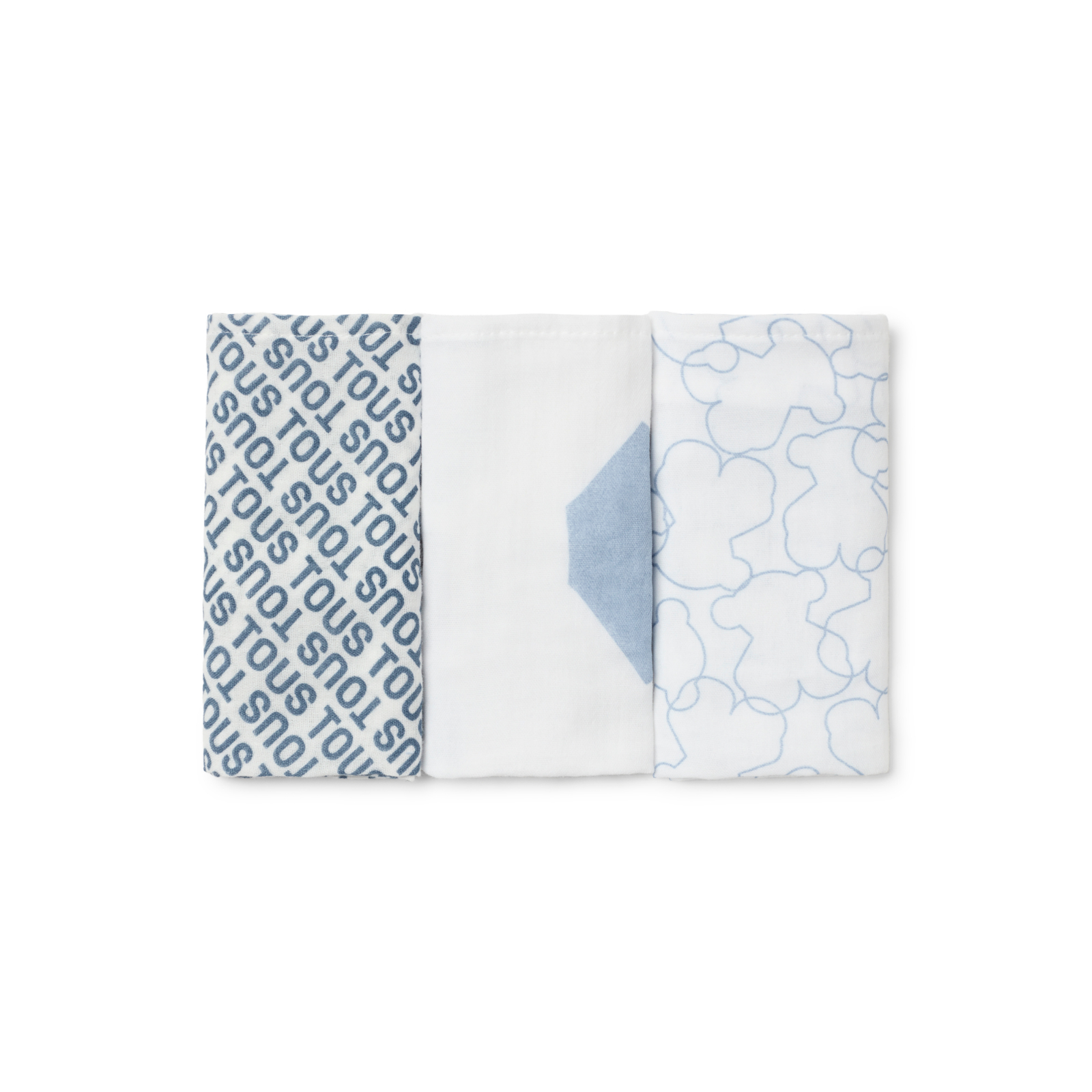 Pack de 3 muselinas (38x38 cm) estampadas -Tous Baby