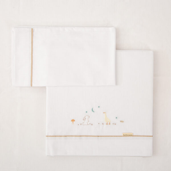 Juego sabanas algodon 100% 3 piezas Happy Forest 10 B|Lino Minicuna (50x80 - 90) - Bimbidreams