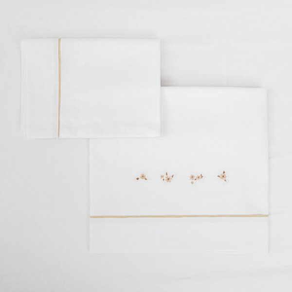 Juego sabanas algodon 100% 3 piezas Anaïs 10 B|Lino Minicuna (50x80 - 90) - Bimbidreams