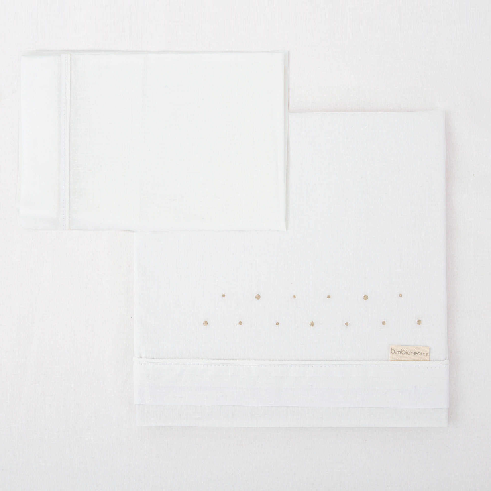 Juego sabanas algodon 100% 3 piezas Punts 10 B|Lino Minicuna (50x80 - 90) - Bimbidreams