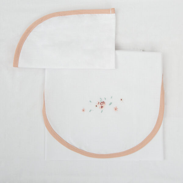 Juego sabanas algodon 100% 3 piezas Monet 14 B|Rosa Coche (40x80) - Bimbidreams