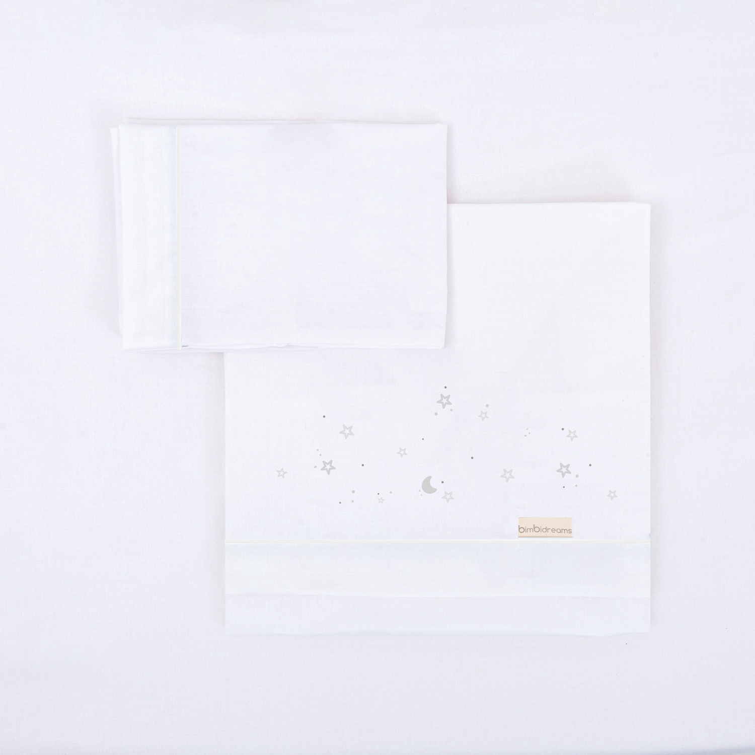 Juego sabanas algodon 100% 3 piezas Night 20 B|Gris Coche (40x80) - Bimbidreams