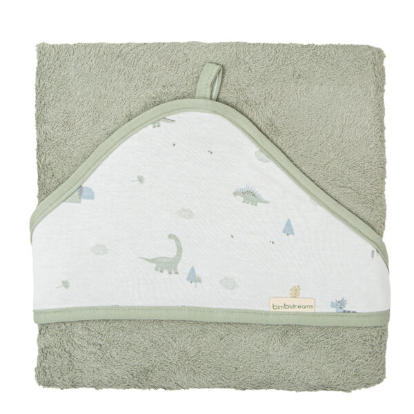 Capa de baño bebé Trex 06 Verde 100X100 - Bimbidreams