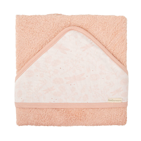 Capa de baño bebé Dafne RE Rosa Empolvado 100X100 - Bimbidreams
