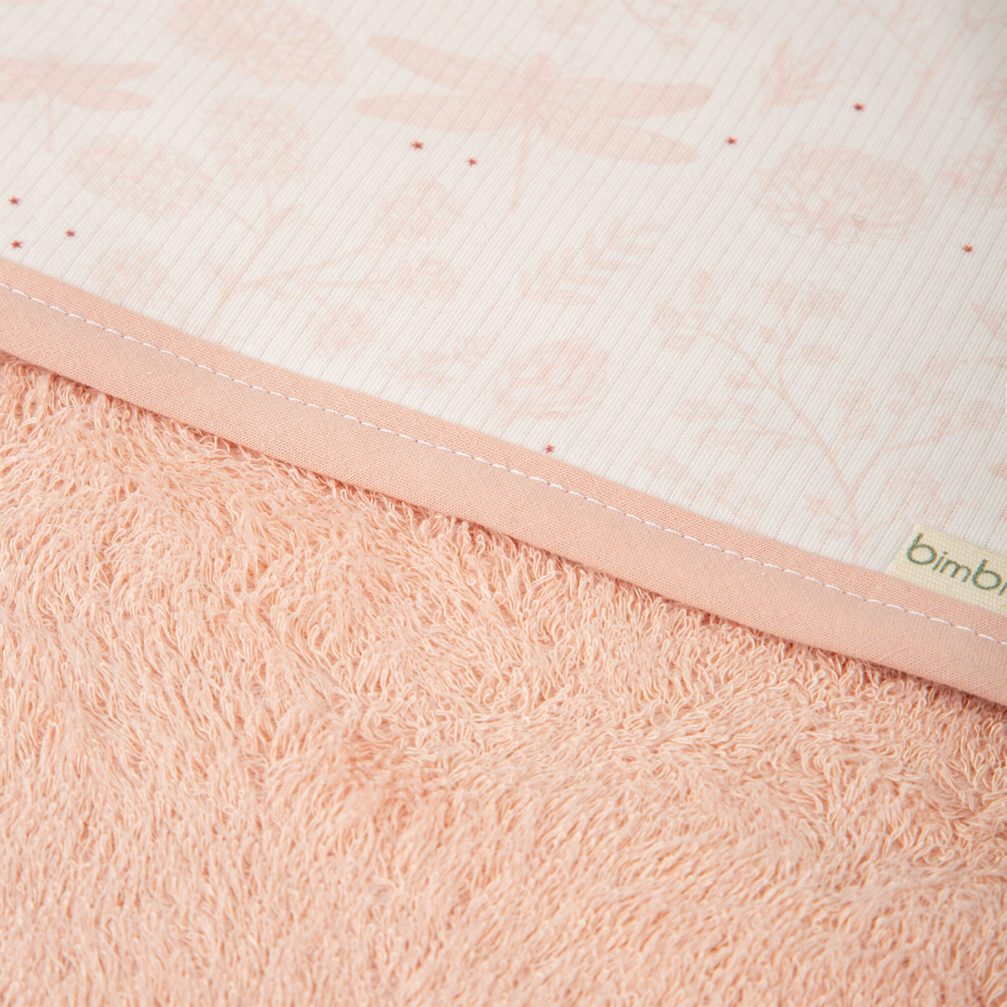 Capa de baño bebé Dafne RE Rosa Empolvado 100X100 - Bimbidreams - Imagen 2