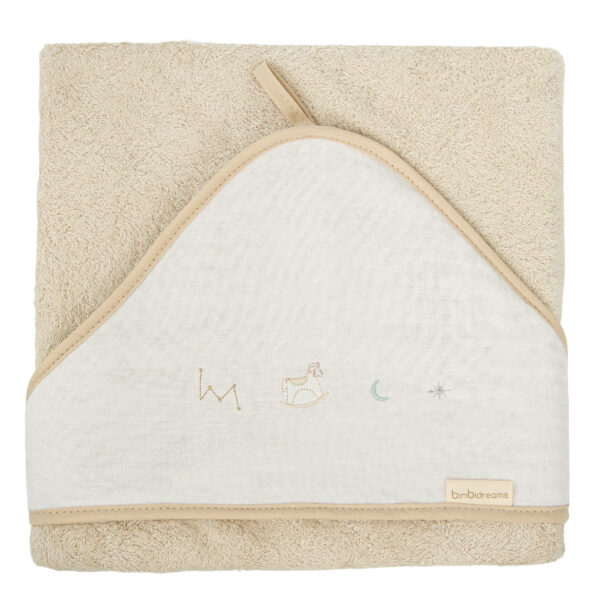 Capa de baño bebé Blue Sky 00 Lino 100X100 - Bimbidreams