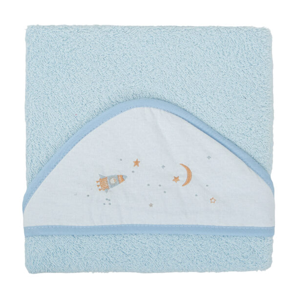 Capa de baño bebé Orbit 03 Azul 100X100 - Bimbidreams