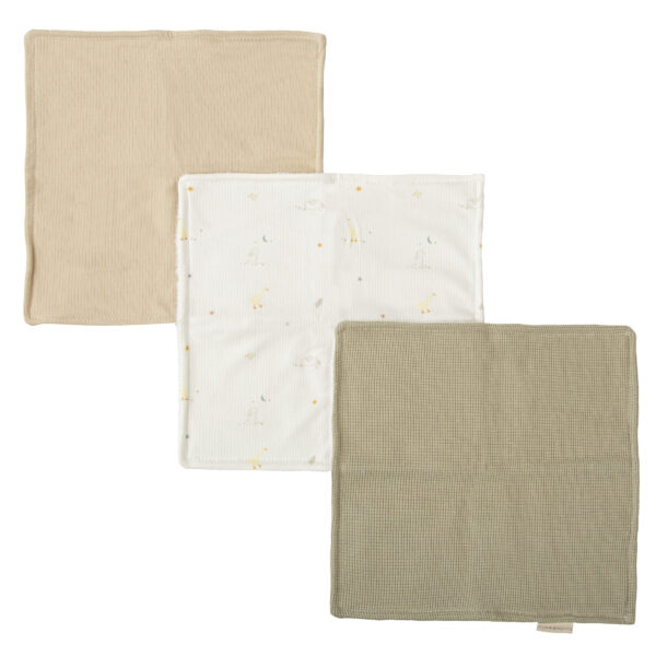 Toallita Bebé - set 3 Happy Forest 10 B|Lino 30x30 - Bimbidreams