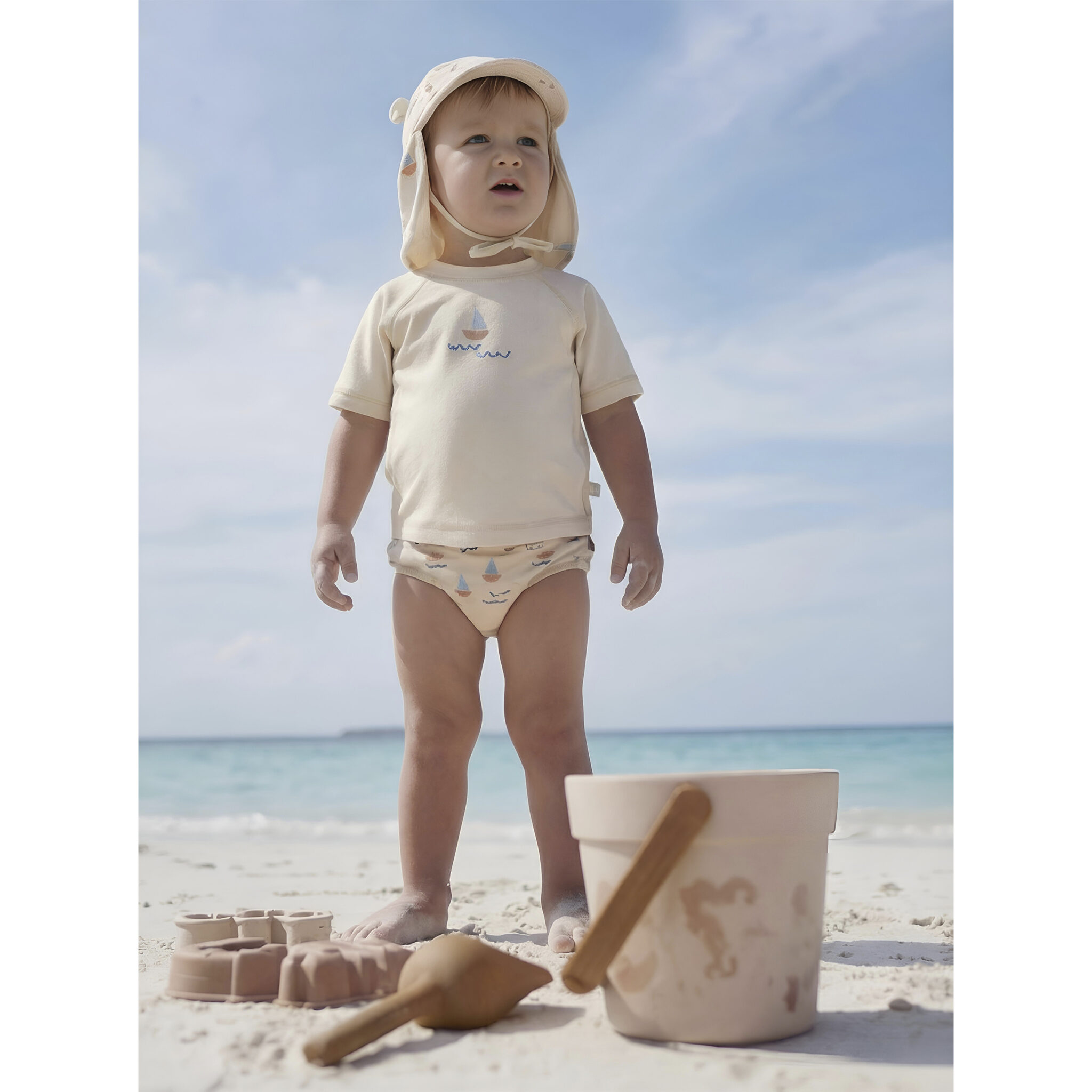 Camiseta con protección solar Calypso 13 B|Azul 12 - 24m - Bimbidreams - Imagen 4