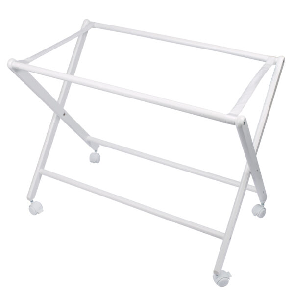Minicuna tijera plegable homologada (estructura+cintas plegables+ruedas) Basics 01 Blanco 68x90x71 - Bimbidreams