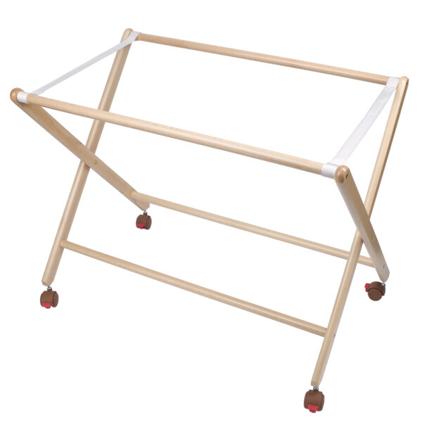 Minicuna tijera plegable homologada (estructura+cintas plegables+ruedas) Basics 90 Natural 68x90x71 - Bimbidreams
