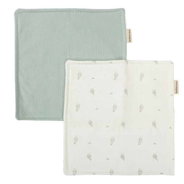 Toallita Bebé - set 2 Blue Sky 16 B|Verde 30x30 - Bimbidreams