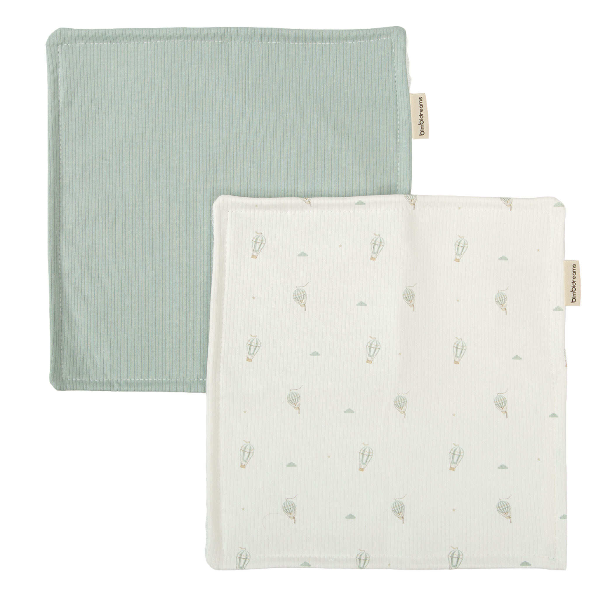 Toallita Bebé - set 2 Blue Sky 16 B|Verde 30x30 - Bimbidreams
