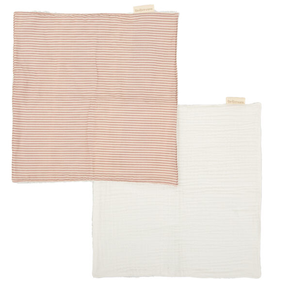 Toallita Bebé - set 2 Veneto B/Terracota 30x30 - Bimbidreams