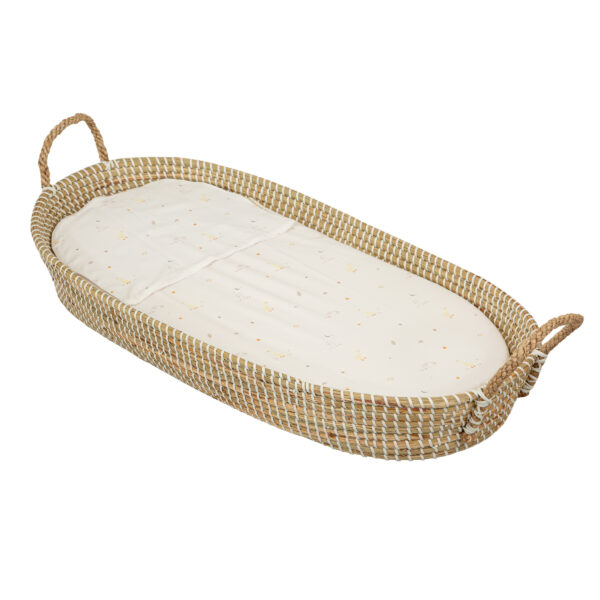 Sabana bajera + Secababas Happy Forest 10 B|Lino coche/capazo 40x80 - Bimbidreams