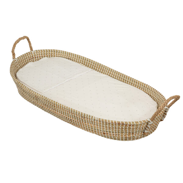 Sabana bajera + Secababas Cornelia 16 B|Verde coche/capazo 40x80 - Bimbidreams