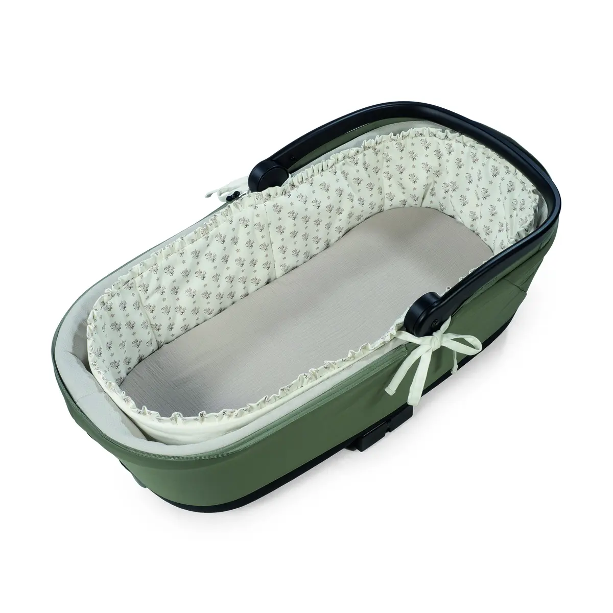 Cubre cuco varillas + Sábana ajustable cuco Botton Flores - Imagen 3