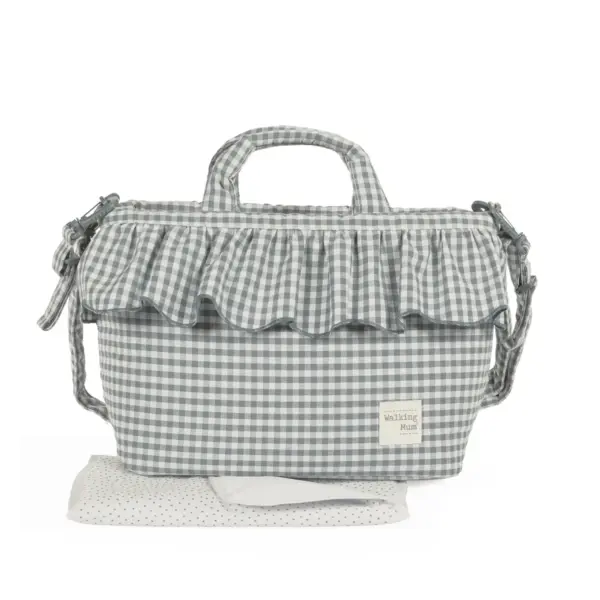 Bolsa Canastilla Praliné Vichy Matcha