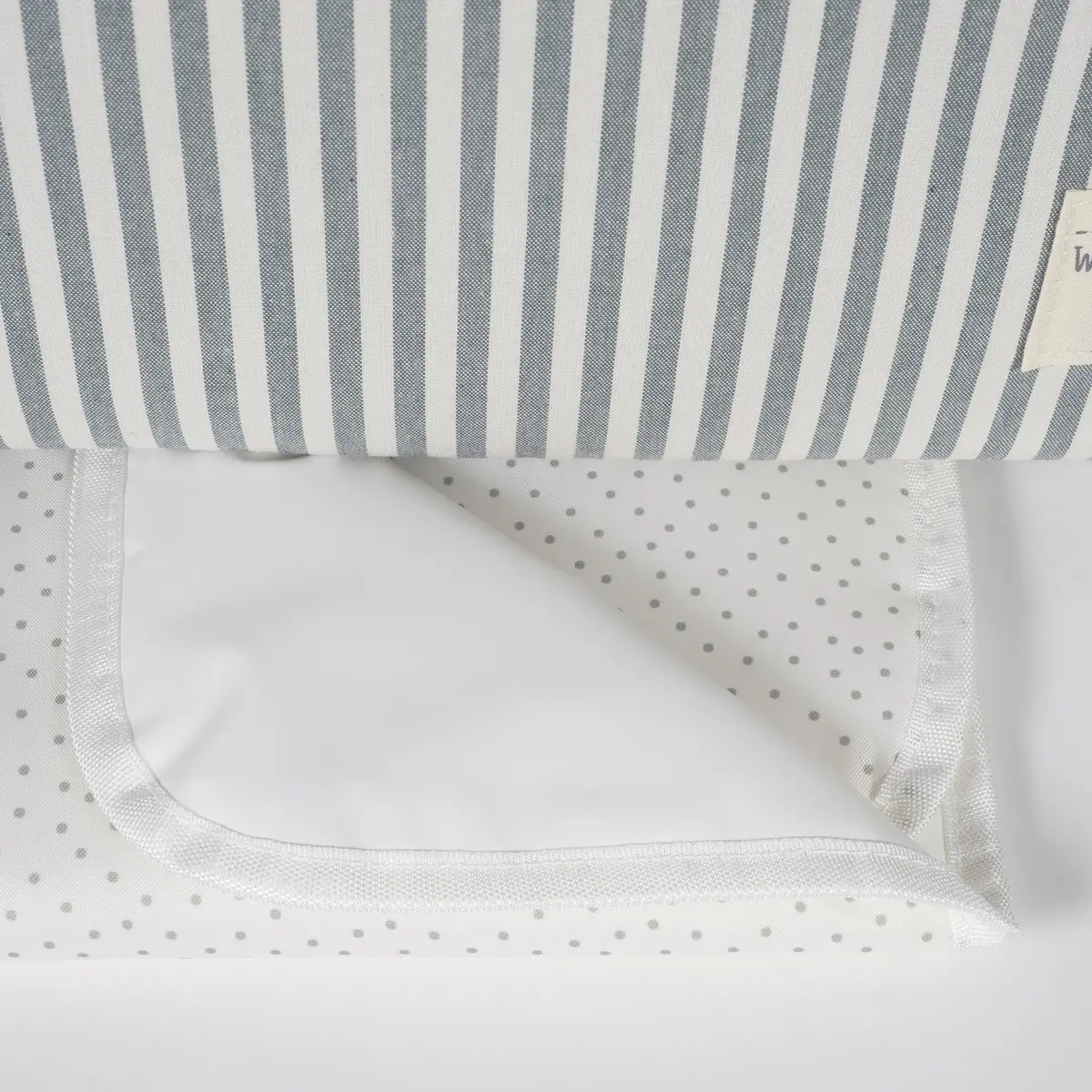 Bolsa Canastilla Praliné Rayas Matcha - Imagen 2