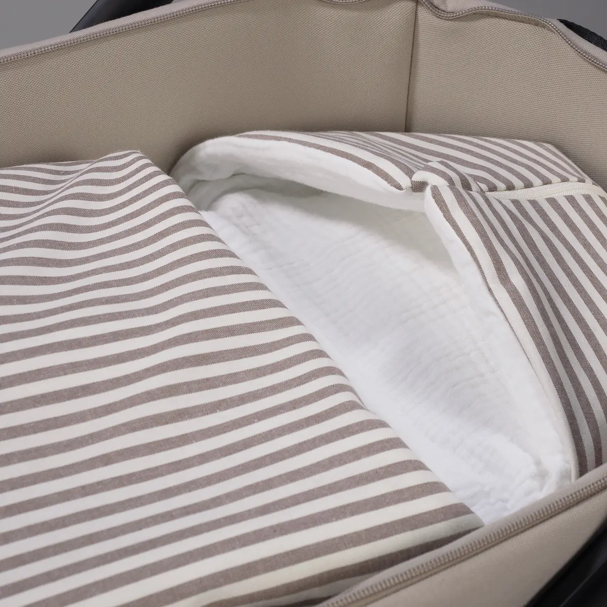 Saco Arrullo Praliné Rayas Moka TOG 1 - Imagen 5