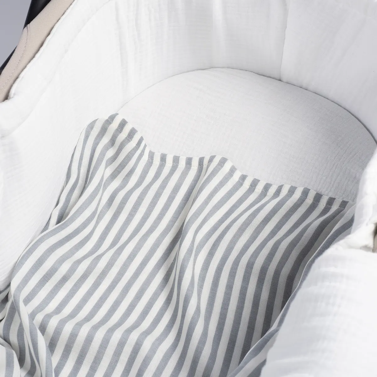 Muselina Praliné Rayas Matcha - Imagen 6