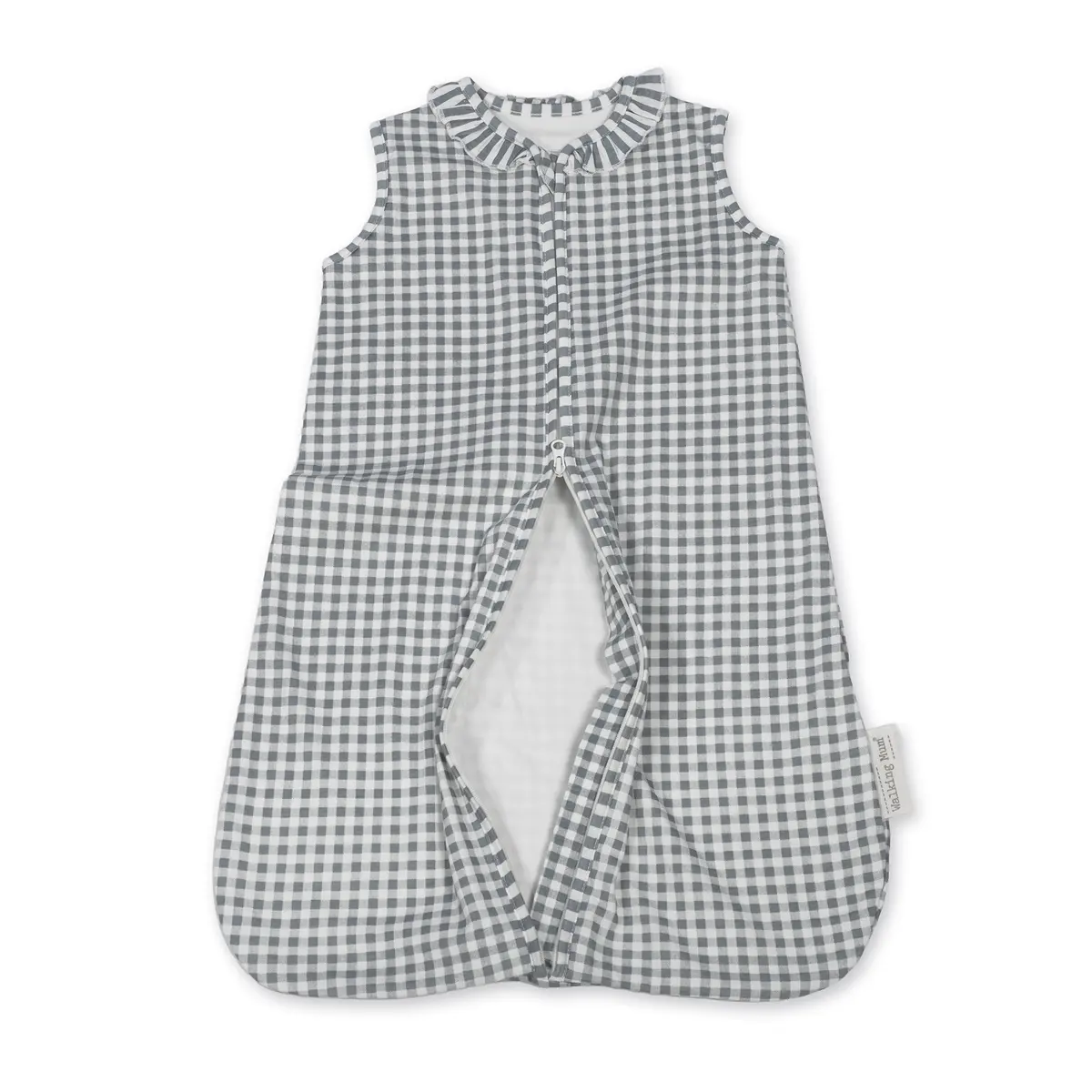 Saco Dormir verano Praliné Vichy/Rayas Matcha TOG 0,5 - Imagen 2