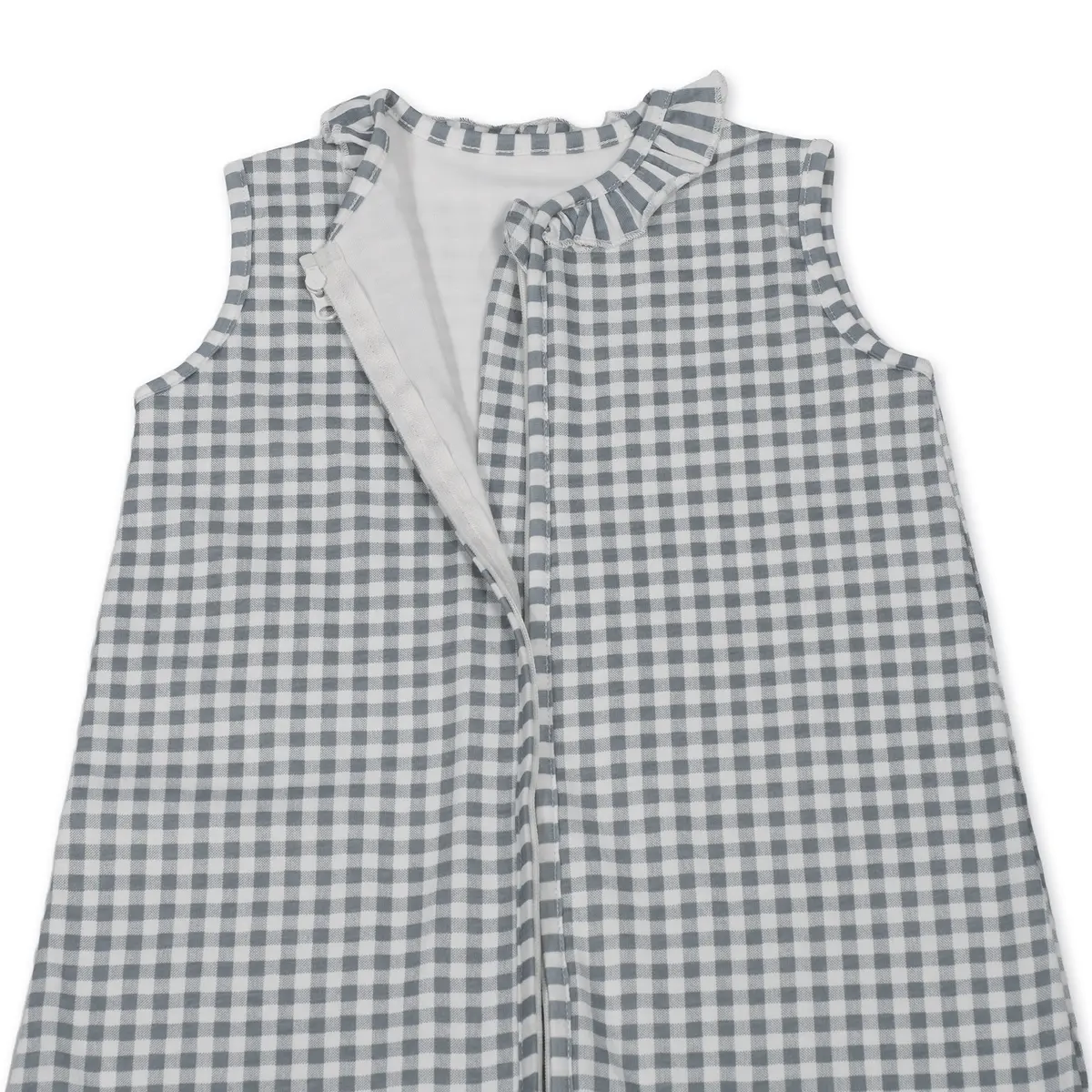 Saco Dormir verano Praliné Vichy/Rayas Matcha TOG 0,5 - Imagen 3