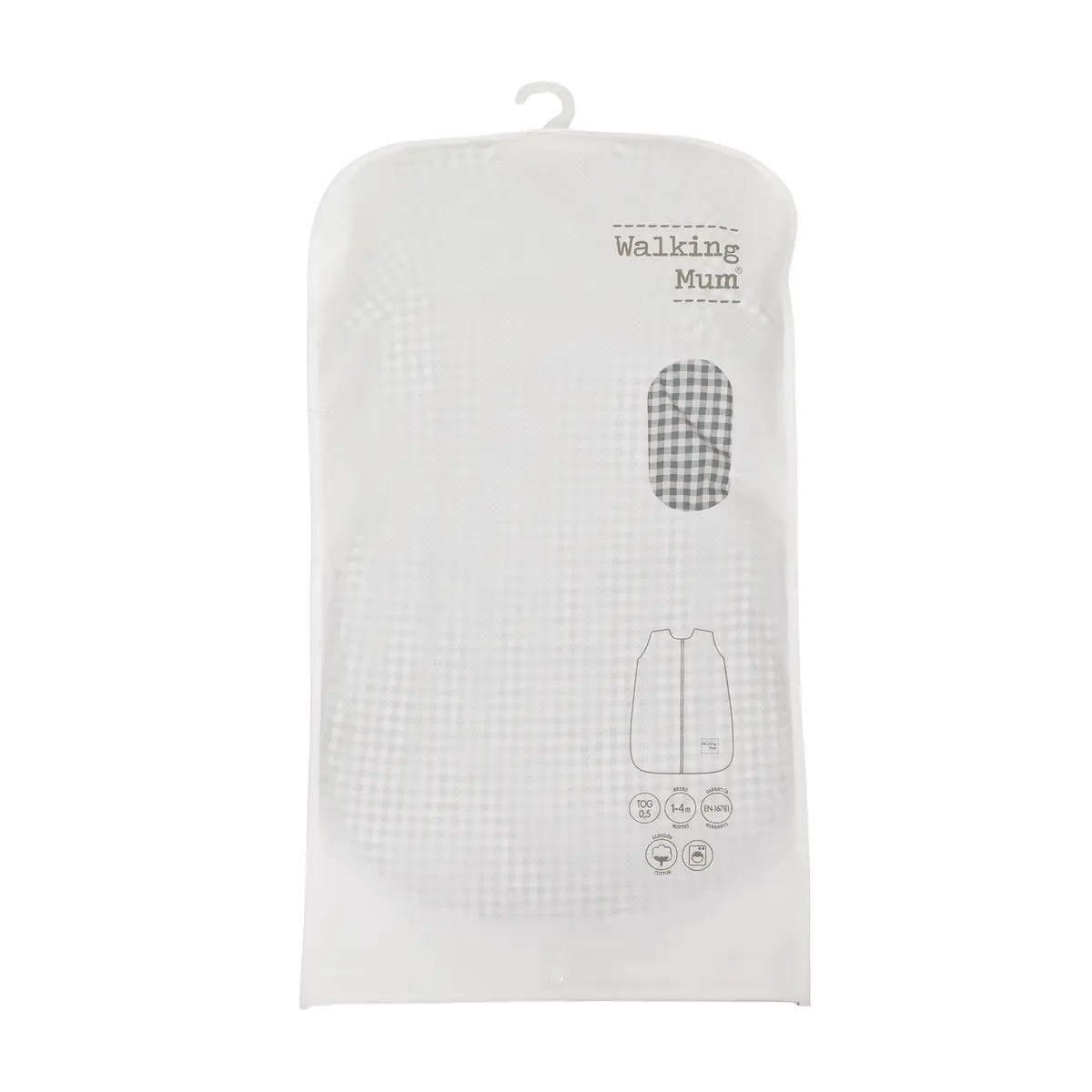 Saco Dormir verano Praliné Vichy/Rayas Matcha TOG 0,5 - Imagen 5