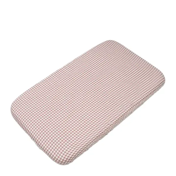 Sábana bajera cuna 120x60 cm Praliné Vichy Moka