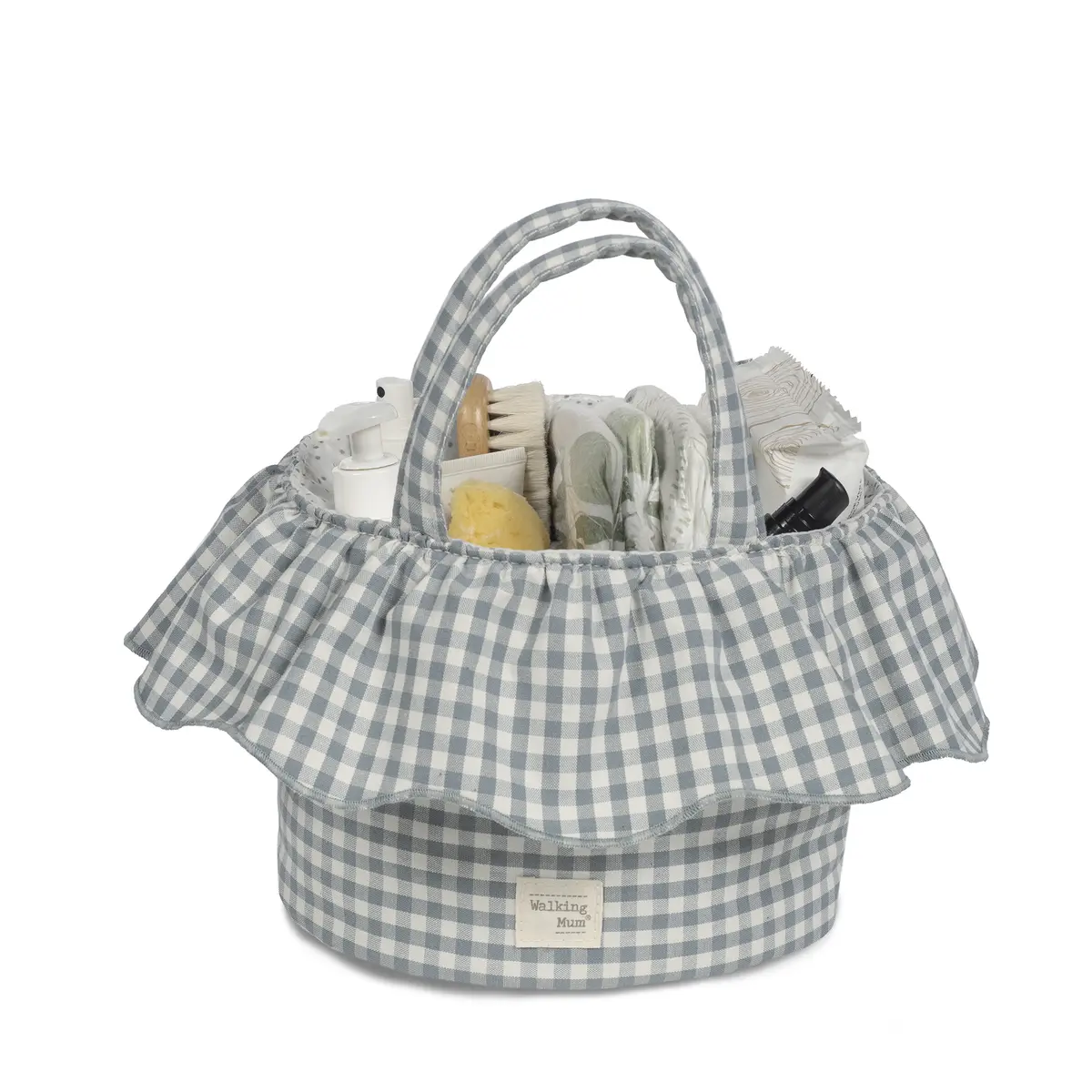 Cesta Organizadora Praliné Vichy Matcha - Imagen 2