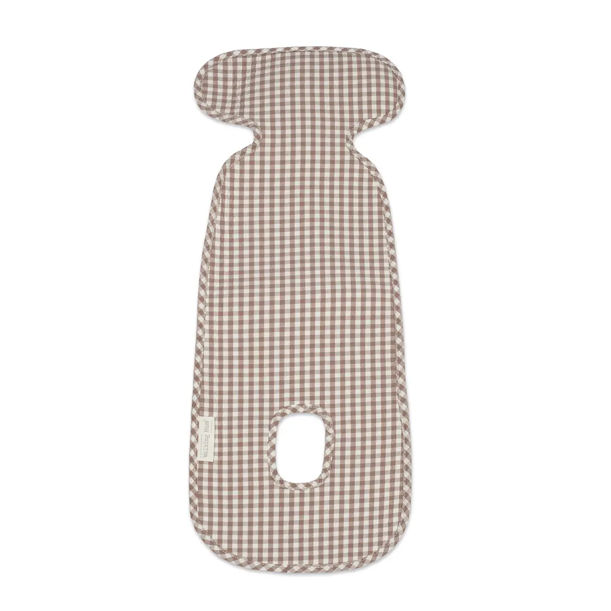 Colchoneta Auto Praliné Vichy Moka - Imagen 2