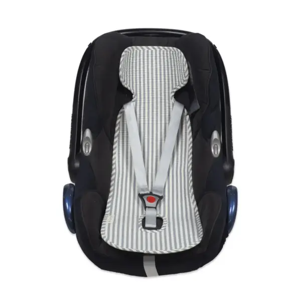 Colchoneta Auto Praliné Rayas Matcha