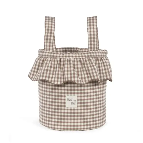 Bolso Bucket Praliné Vichy Moka
