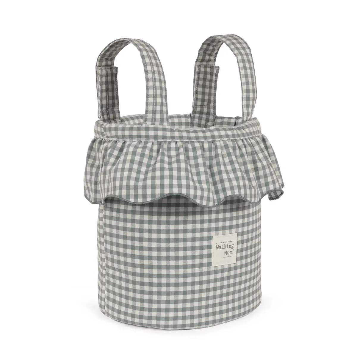 Bolso Bucket Praliné Vichy Matcha - Imagen 2
