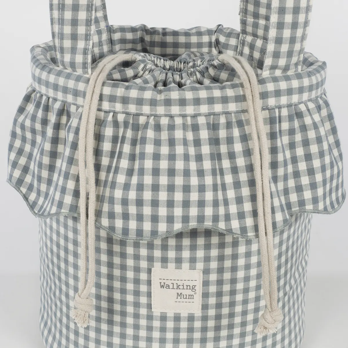 Bolso Bucket Praliné Vichy Matcha - Imagen 5