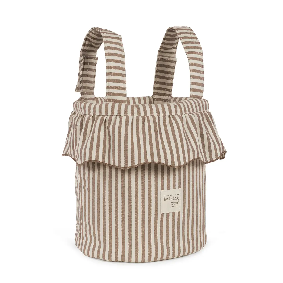 Bolso Bucket Praliné Rayas Moka - Imagen 2