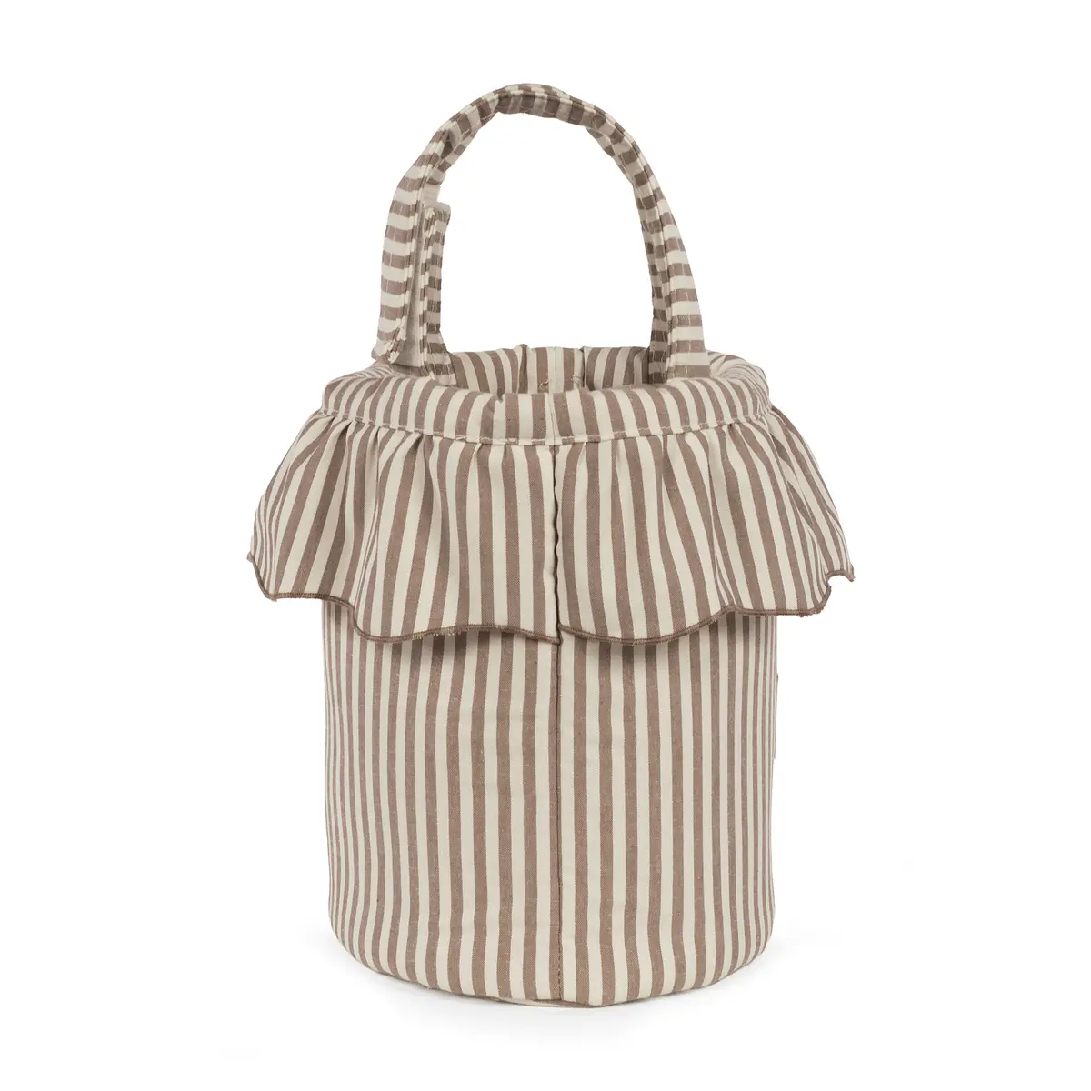 Bolso Bucket Praliné Rayas Moka - Imagen 3