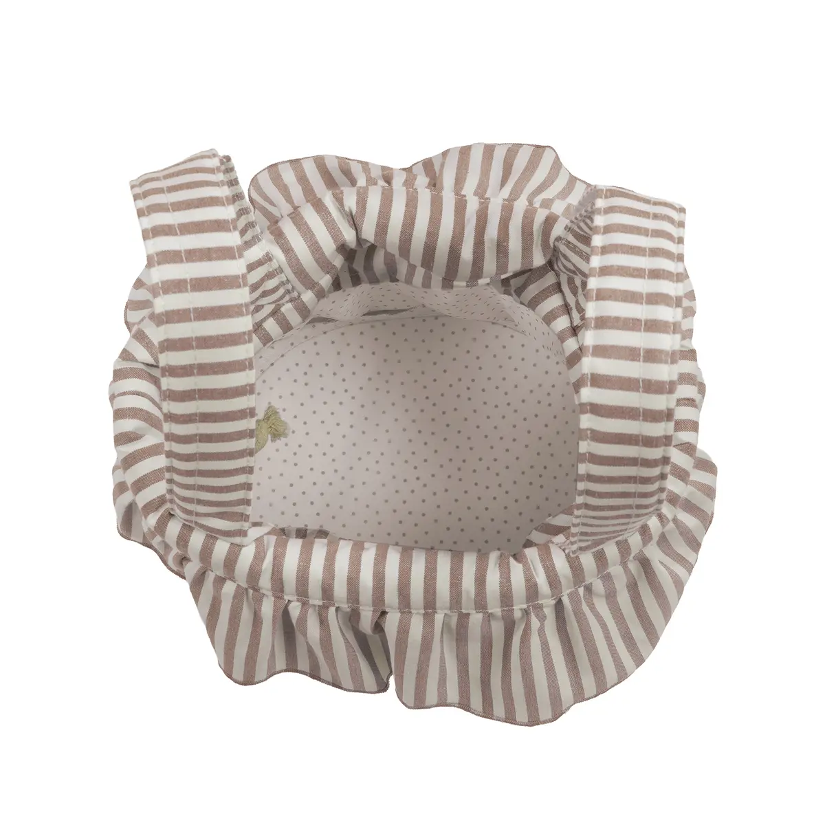 Bolso Bucket Praliné Rayas Moka - Imagen 6