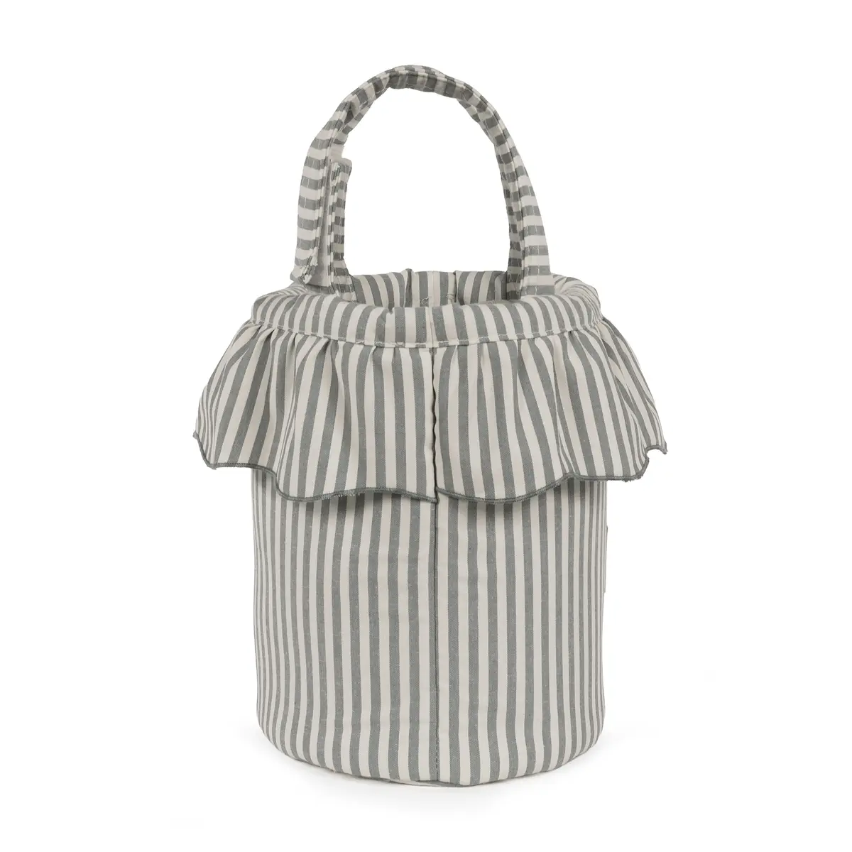 Bolso Bucket Praliné Rayas Matcha - Imagen 3