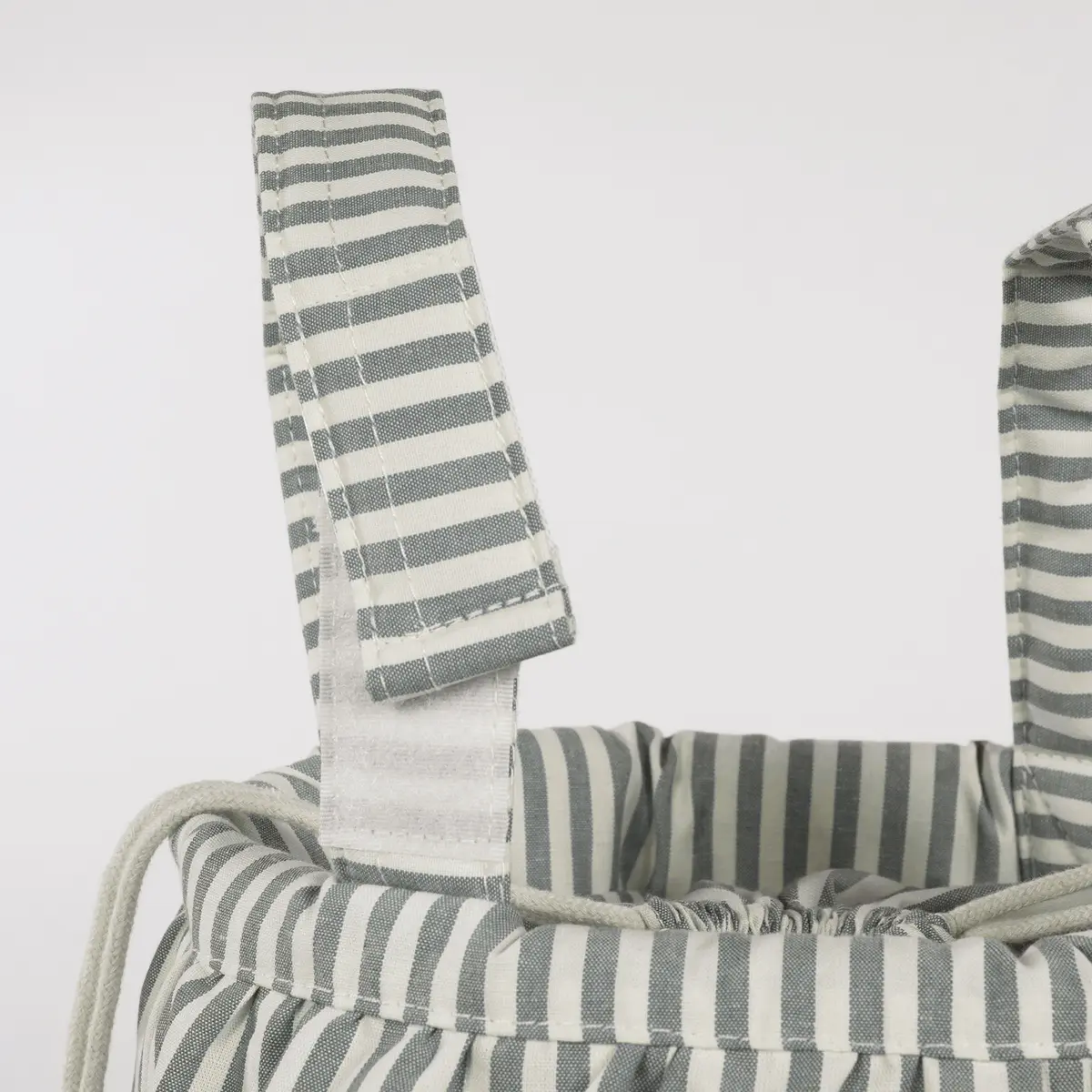 Bolso Bucket Praliné Rayas Matcha - Imagen 4