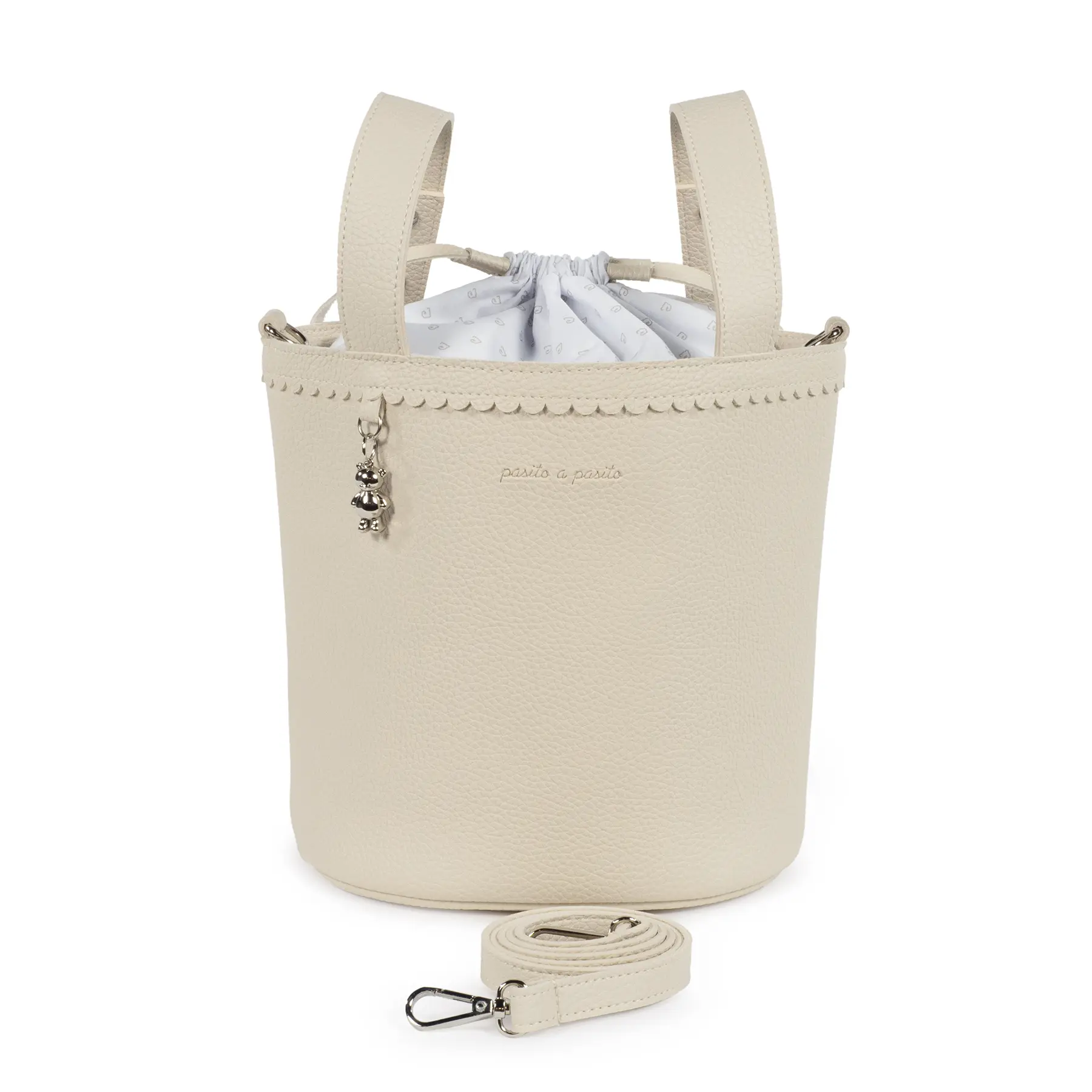 Bolsa Bucket Icon Cream - Imagen 2