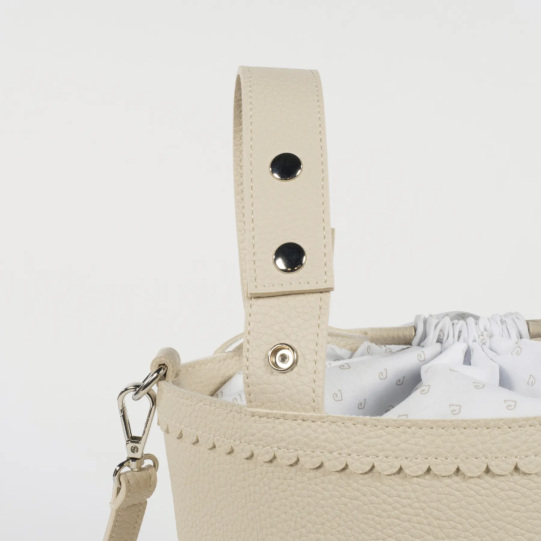 Bolsa Bucket Icon Cream - Imagen 4