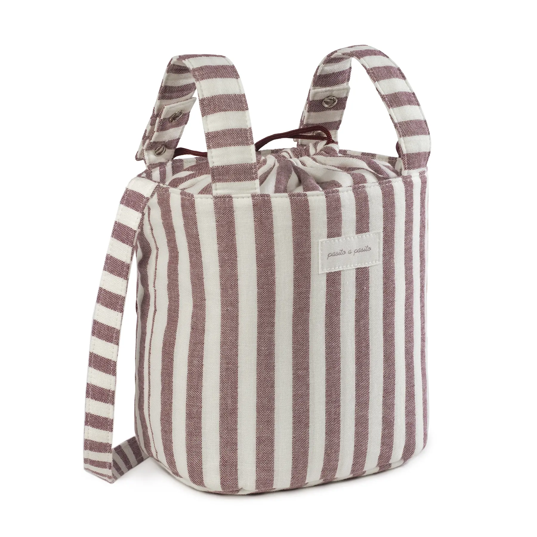 Bolsa Bucket Cherry Rayas - Imagen 2