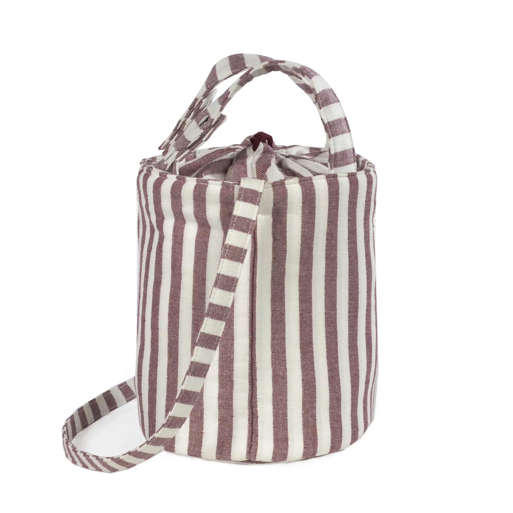 Bolsa Bucket Cherry Rayas - Imagen 3