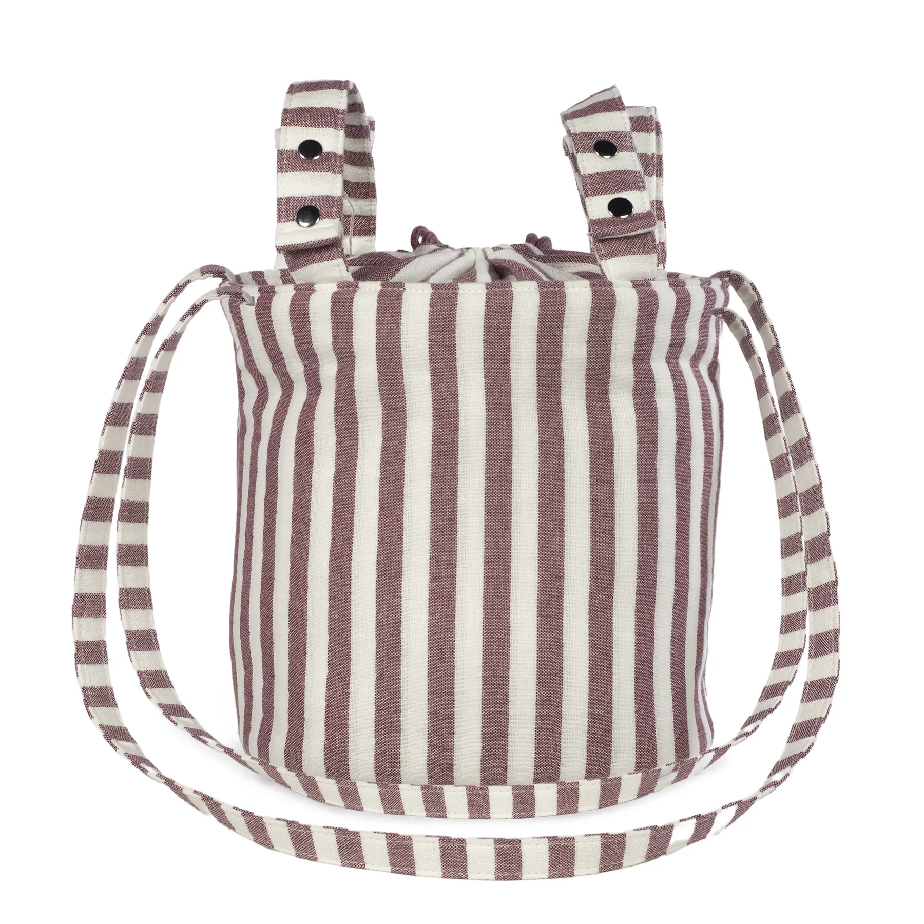 Bolsa Bucket Cherry Rayas - Imagen 4