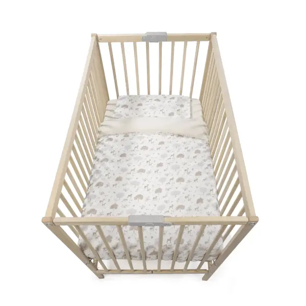 Edredón + sábana bajera + almohada cuna 120x60 cm Nara